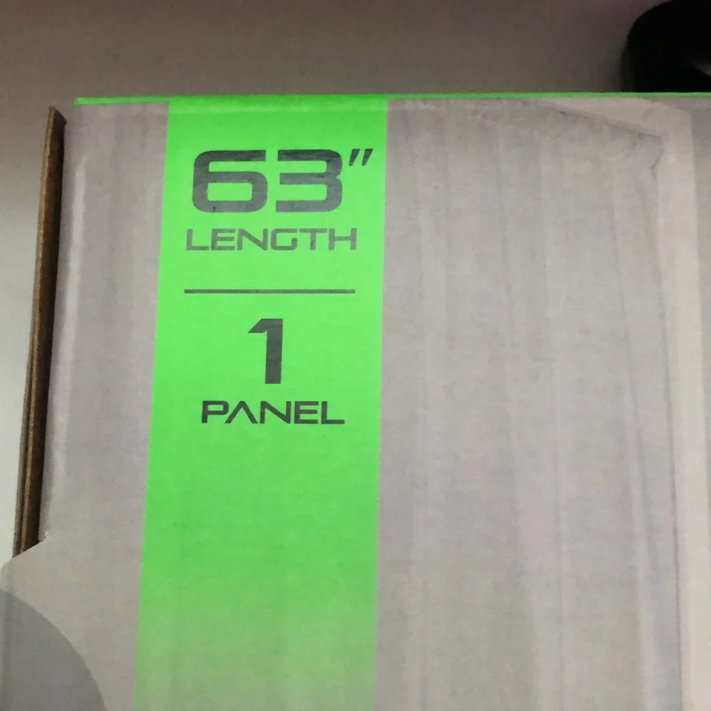 New Sun Zero White 63” Length Light Blocking Thermal Insulated Curtain Panel